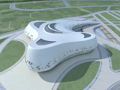 Commercial Center Complex 3D model