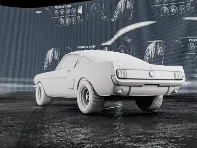 Ford Mustang Fastback 1967 RoZ 3D print model