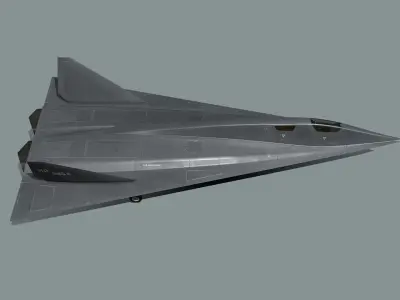 SR-91 Aurora Low-poly 3D model