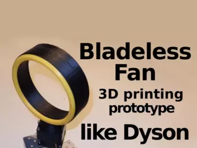 Bladeless Fan - Prototype - like Dyson fan Free 3D print model