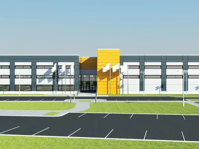 Warehouse Building Exterior 3D model