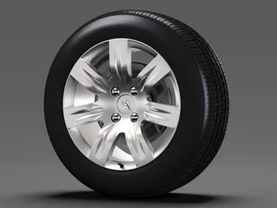 Peugeot Partner Tepee wheel 2017 3D model