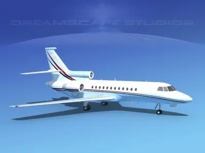 Dassault Falcon 900 V10 3D model