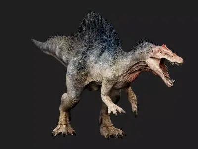 Spinosaurus Low-poly 3D model