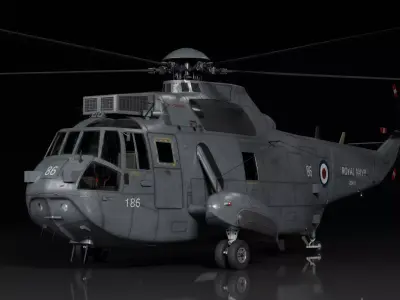 Westland Sea King ASaC7 Royal Navy 3D model