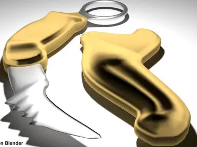 Karambit - double edge ancient army 3D model