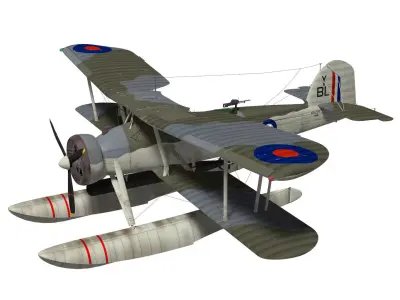 fairey swordfish Float type 3D model