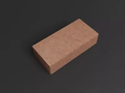 Red brick Lowpoly pack of bricks blocks low-poly Free low-poly 3D model