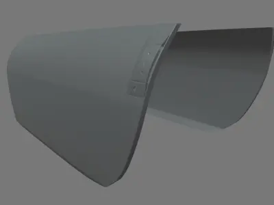 Car Door 02 Low-poly 3D model