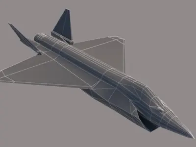 Su-75 Checkmate Low-poly 3D model