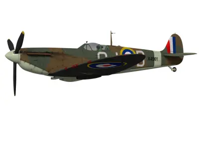 Supermarine Spitfire Mk-Ia 3D model