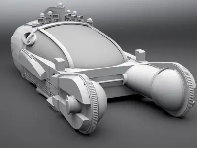 Blade Runner Spinner Scale Model 3D print model