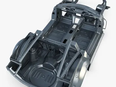 Car frame v 1 3D model