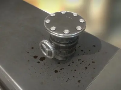 Fuel Tank Basic Version Low-poly 3D model