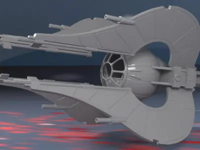 Spaceship Chiss clawcraft 3D print model