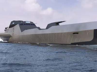 Frigate Blue Shark 3D model