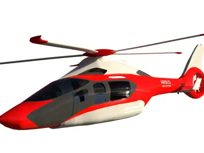 Future helicopter 3D model