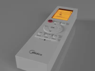 Air Conditioner Split with Remote Control Free 3D model