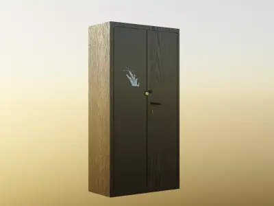 Almirah model Free low-poly 3D model