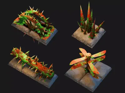 Dungeon Traps Low-poly 3D model