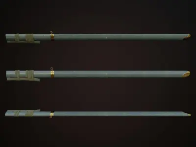Katana Low-poly 3D model