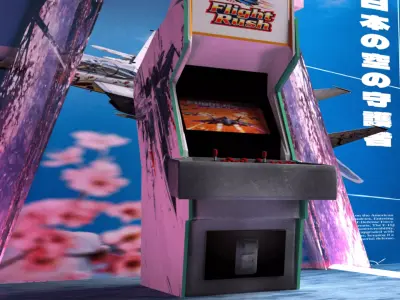 3D Arcade Game Flight Rush Edition 3D model