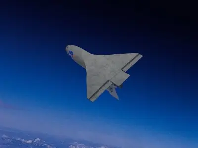 NASA Aircraft Low-poly 3D model