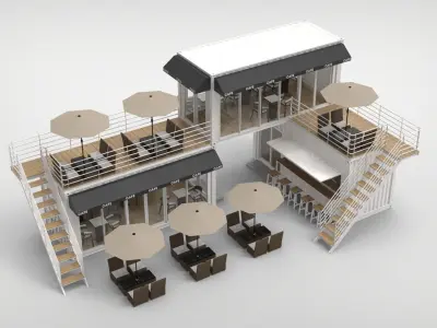 Commercial Shipping Container 3D model