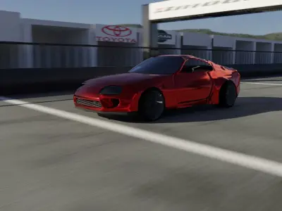 Toyota Supra mk4 Free low-poly 3D model