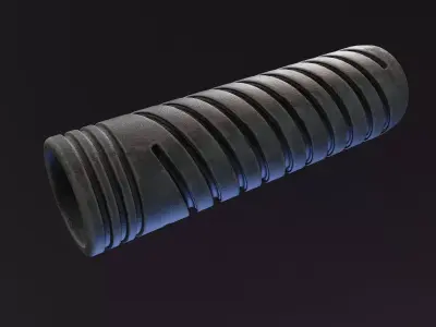 Manta V2 Suppressor Cover Low-poly 3D model