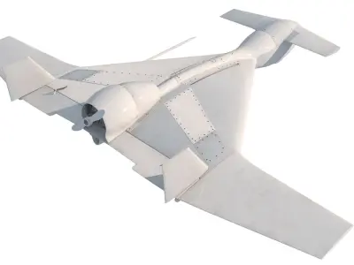 IAI Harop UAV loitering munition Drone 3D model