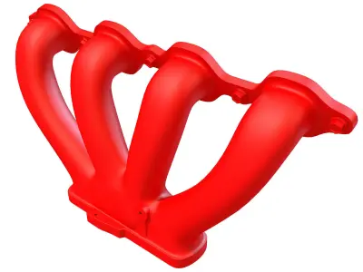 Printable Exhaust Model 3D model