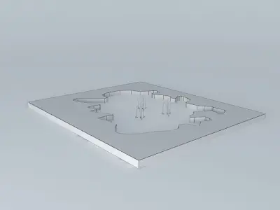 Garden Pond Free 3D model