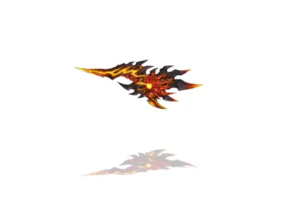 Infernal Battle-Gloves Low-poly 3D model