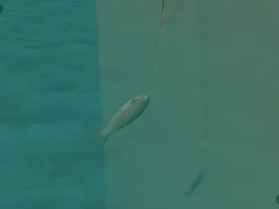 Fishing Rod Spatialio Prefab Free low-poly 3D model