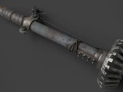 Modifiable Strike Weapon 07 Low-poly 3D model