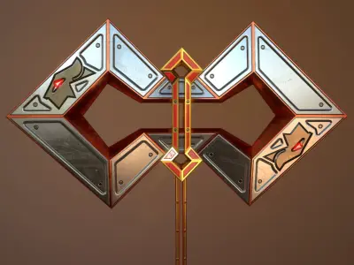 Egyptian Pantheon - Sekhmet War Hammer Low-poly 3D model