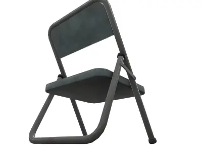 Iron Chair Low-poly 3D model