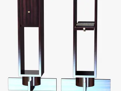 andre sornay side table with two doors 3D model