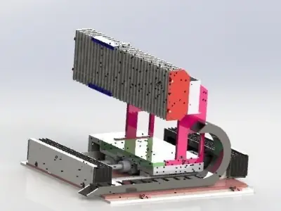 One axis manipulator 3D model