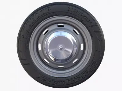 Generic Classic Car Wheel 3D model