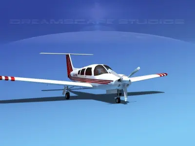 Piper PA-28R-201 Arrow III V12 3D model