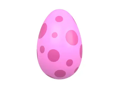 Dinosaur Egg v1 002 Low-poly 3D model