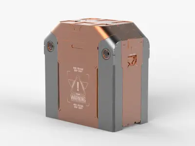 Sci Fi Engine Box 3D model