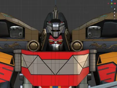 Mega Dragonzord - Power Ranger 3D model