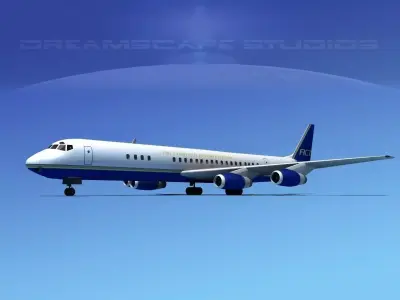Douglas DC-8-63 Air Charter Intl 2 3D model