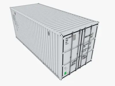 Container shipping cargo Low-poly 3D model
