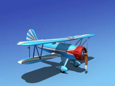 Waco YMF-5 V07 3D model