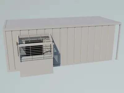 Mud logging cabin Free low-poly 3D model