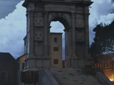 Roman Triumphal Arch - Photoscan 3D model